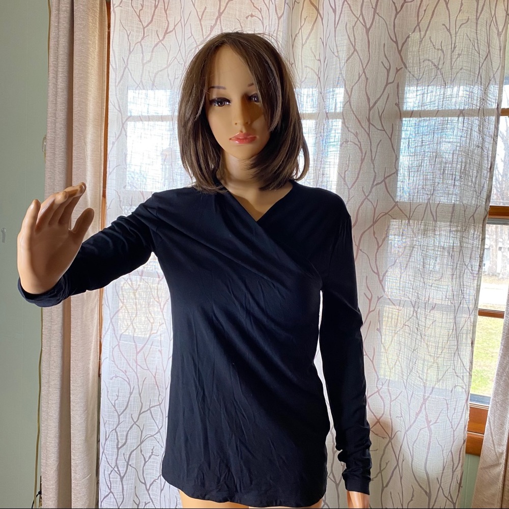 MM Lafleur Black Long Sleeve Blouse